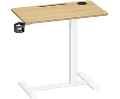 Koduva Mobilus pastatomas stalas su ratukais, 80 x 45 x 65–102 cm, aukso ąžuolo spalvos