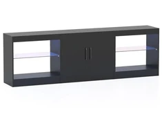 TV staliukas Koduva Modulinė TV spintelė 85" televizoriams, juoda