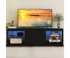 TV staliukas Koduva Modulinė TV spintelė 85" televizoriams, juoda