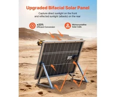 Koduva Monokristalinis saulės modulis VEVOR S100, 2 vnt. po 100 W, aliuminio rėmas, 82 x 66 x 3 cm
