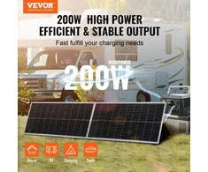 Koduva Monokristalinių saulės modulių rinkinys VEVOR S100, 200 W, 2 vnt., 12 V