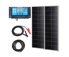 Koduva Monokristalinių saulės modulių rinkinys VEVOR S100, 200 W, 2 vnt., 12 V