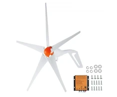 Koduva Namų vėjo turbina VEVOR 500 W, 12 V, 5 mentės, su MPPT valdikliu, 120 x 120 x 68 cm