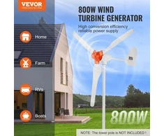 Koduva Namų vėjo turbina VEVOR 800 W, 12 V, 3 menčių, su MPPT valdikliu, 150 x 150 x 103 cm