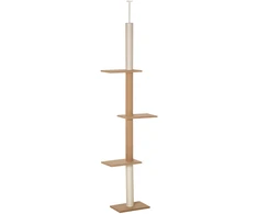 Koduva Nuo grindų iki lubų tvirtinamas kačių draskymo stulpas, 228-260 cm, khaki