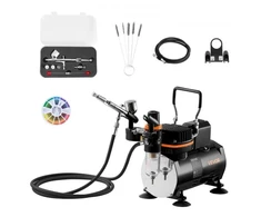 VEVOR Oro teptuko rinkinys su kompresoriumi TC-20B, 120 W, 3 antgaliai