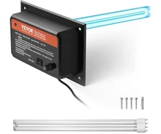 VEVOR Ortakio oro valytuvas 2112-UV36, 36 W, juodas, su 1 atsargine lempute