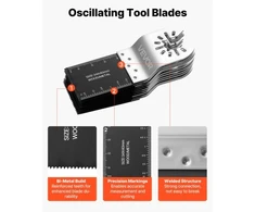 Koduva Osciliacinio įrankio pjūklelių rinkinys VEVOR SS-50PCS, bi-metal, 50 vnt., 34 x 90 mm