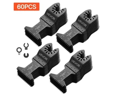 Koduva Osciliacinio įrankio pjūklelių rinkinys VEVOR SS-60PCS, 60 vnt., japoniški dantys, 90 x 44 mm