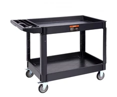 Koduva Pagalbinis vežimėlis VEVOR JY-UC02C, 2 lentynų, PP, iki 249,5kg, 116 x 65 x 85 cm