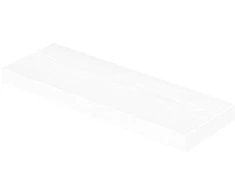 Koduva Pakabinama sieninė lentyna, balta, MDF ir plienas, 20 x 60 x 3,8 cm, iki 10 kg
