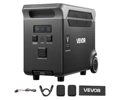 Koduva Papildoma baterija nešiojamai elektros stočiai VEVOR QX3600, 3840 Wh, juoda / pilka, 61 x 29 x 46 cm