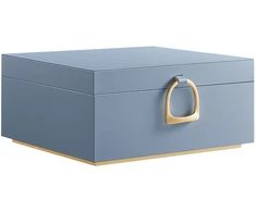 Koduva Papuošalų dėžutė, 2 aukštų, su rankena, MDF, mėlyna, 20,5 x 24 x 11 cm