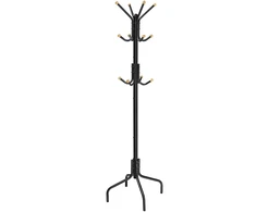 Koduva Pastatoma drabužių kabykla iš plieno, balta, 12 kabliukų, 55 x 55 x 180 cm