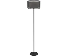 Koduva Pastatoma lempa, juodas ir baltas gaubtas, kojos jungiklis, metalas, 33 x 152,5 cm