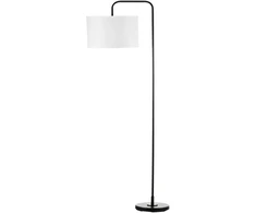 Koduva Pastatoma lempa su kojiniu jungikliu, baltai juoda, plienas, 64 x 38 x 163,5 cm