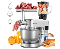 Koduva Pastatomas maišytuvas VEVOR SM-1503BML, 1500 W, 5,7 l, su 1,5 l maišytuvo indu, sidabrinis