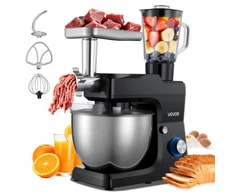 Koduva Pastatomas maišytuvas VEVOR SM-1511BM, 7,8 l, 1500 W, su 1,5 l maišytuvo indu, juodas