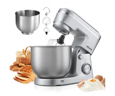 Koduva Pastatomas maišytuvas VEVOR SM-2541H, 1500 W, 2 dubenys 4,2 l ir 5,7 l, sidabrinis