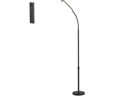 Koduva Pastatomas šviestuvas 15 W, reguliuojamas aukštis 141–175 cm, matinis juodas