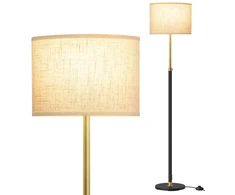 Koduva Pastatomas šviestuvas, reguliuojamo aukščio 140–170 cm, E27, aukso-juodos spalvos