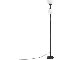 Koduva Pastatomas šviestuvas su reguliuojama skaitymo lempa, 38,5 x 23,5 x 176 cm, matinė juoda