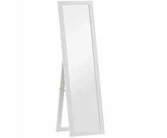 Koduva Pastatomas veidrodėlis viso ūgio su rėmu, baltas, 37 x 157 cm