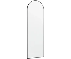 Koduva Pastatomas visu ūgiu veidrodis 120 x 40 cm, aliuminio rėmas, juodas, montuojamas ant sienos arba durų