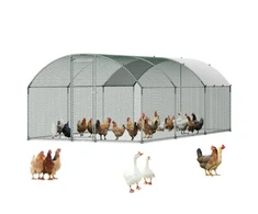 VEVOR Paukščių aptvaras YD362, su PE stogu, 3 x 6 x 2 m