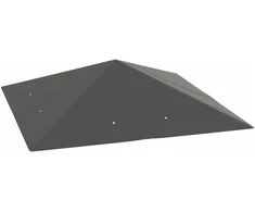 Koduva Pavėsinės keičiamas stogas 3 x 3 m, pilkas, Oxford audinys