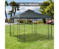 Koduva Pavėsinės stogas, 3 x 3 m, anglies pilka