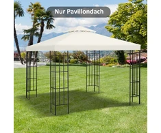 Koduva Pavėsinės stogas, 3 x 3 m, kreminė balta, poliesteris