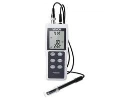 VEVOR PH matuoklis AE8601, 0-14 pH, su temperatūros zondu, ABS plastikas