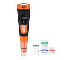 Koduva pH matuoklis VEVOR MF02, ABS plastikas, oranžinė / juoda, 19 x 4 x 4 cm
