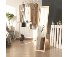 Promotion Pilno Dydžių Laisvai Stovintis Veidrodis 155x37 cm, Natūralus