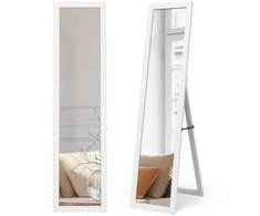 Promotion Pilno Dydžių Laisvai Stovintis Veidrodis 155x37 cm, Baltas Spalvos