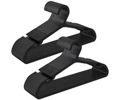 Koduva Plastikinės drabužių pakabos, 50 vnt., 41,7 x 21 cm, PP plastikas, juodos