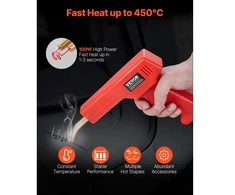 Koduva Plastiko suvirinimo pistoletas VEVOR H-50, 100 W, su 800 kabėmis, 23 x 16 x 4 cm