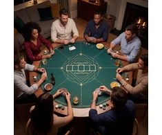 Koduva Pokerio kilimėlis Texas Hold'em 100 cm žalias