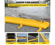 Koduva Potvynių barjeras VEVOR, PVC, geltonas, 7,32 m x 51 cm x 30,5 cm