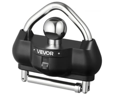 VEVOR Priekabos movos užraktas 11604, juodas, 46/50,8/58,7 mm movoms, su 3 raktais