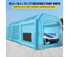 VEVOR Pripučiama dažymo kamera, 12 x 5 x 4 m, mėlyna