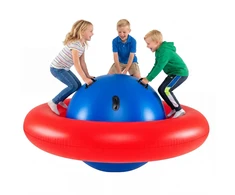 Koduva Pripučiamas kupolo formos supamasis šokliukas vaikams, raudonas, PVC, Ø227 x 117 cm