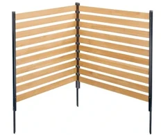 VEVOR Privatumo tvora, 2 skydų, mediena ir aliuminis, 98 x 110 x 109 cm