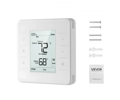 VEVOR Programuojamas termostatas GM4937, 7 dienų, baltas, 16 x 16 x 5 cm