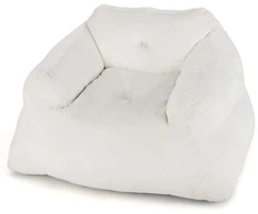 Koduva Pufas krėslas, smėlio spalvos, ultra-soft velvet