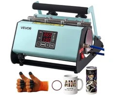 Koduva Puodelių termo presas VEVOR TLK2730OZ-S, 325-887 ml, juoda ir žalia