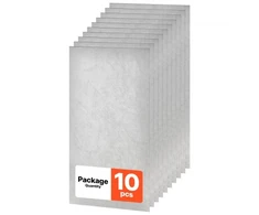 Koduva PVC lubų plokštės VEVOR DLS-2448, 10 vnt., 605 x 1210 mm, balto marmuro spalva