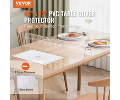 VEVOR PVC stalo apsauga, 1067 x 1829 mm, 2,0 mm, skaidri