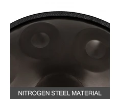 VEVOR Rankinis būgnas handpan, rudas, D minor, 9 natų, Ø 56 cm, su minkštu krepšiu ir metaliniu stovu